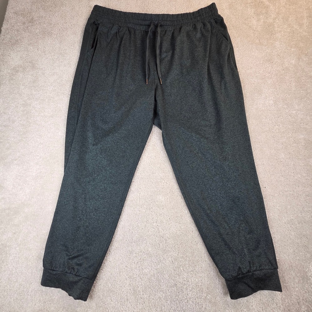 Quince Flowknit Mid-Rise Jogger Heather Green XL Recycled Polyester Crop Pant